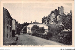 AEXP2-47-0130 - CUZORN - Rue Principal Et Ruines Du Château  - Sonstige & Ohne Zuordnung