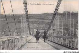 AEXP2-47-0101 - PORT-STE-MARIE - Le Pont Suspendu  - Autres & Non Classés