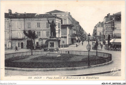 AEXP1-47-0065 - AGEN - Place Jasmin Et Boulevard De La République  - Agen