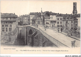 AEXP1-47-0061 - VILLENEUVE-SUR-LOT - Vue Du Pont Et De La Chapelle Notre-dame  - Villeneuve Sur Lot