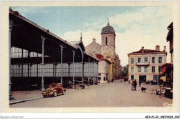 AEXP1-47-0008 - MARMANDE - La Rue Labat Et Le Marché  - Marmande