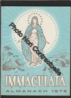 IMMACULATA ALMANACH Pour 1976 - Annuaire Des Missions De La Congrégation Des Missionnaires Oblats De Marie Immaculée Pro - Other & Unclassified