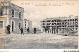 AEXP1-47-0002 - AGEN - Quartier Toussaint - Quartier Du 18 E Régt D'artillerie - Corps De Garde - Vue Extérieure  - Agen