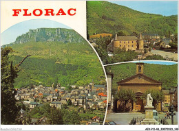 AEXP11-48-1077 - FLORAC - Vue Générale - Place Foiral - Place Du Souvenir Et Temple  - Florac