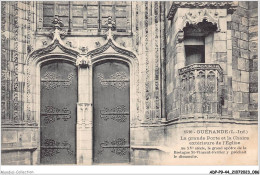 ADPP9-44-0806 - GUERANDE - La Grande Porte Et La Chaire Extérieure De L'église - Guérande