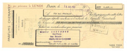 Lettre De Change   PARFUMS   CHERAMY   PARIS   1952 (1770) - Bills Of Exchange