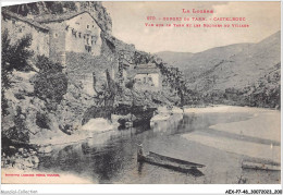 AEXP7-48-0723 - GORGES DU TARN - CASTELBOUC - Vue Sur Le Tarn Et Les Rochers Du Village  - Gorges Du Tarn