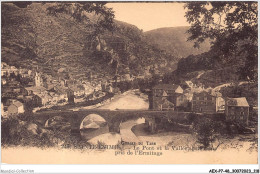 AEXP7-48-0682 - GORGES DU TARN - SAINTE-ENIMIE - Le Pont Et La Vallée - Panorama Pris De L'ermitage  - Gorges Du Tarn