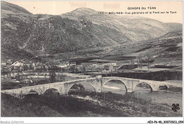 AEXP6-48-0548 - GORGES DU TARN - MOLINES - Vue Générale Et Le Pont Sur Le Tarn  - Gorges Du Tarn