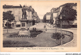 AEXP3-47-0229 - AGEN - Place Jasmin Et Boulevard De La République  - Agen