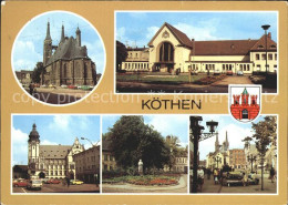 72222608 Koethen Anhalt Markt St Jakobskirche Bahnhof Rathaus Johann Sebastian B - Köthen (Anhalt)