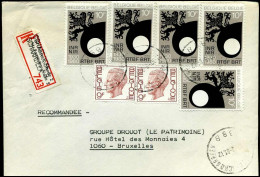 Aangetekende Cover Naar Bruxelles : N°  2 X 1962 + 5 X 1995 -- St-Josse-t.-Noode / St. Joost-ten-Node 2 = Schaarbeek - 1970-1980 Elström