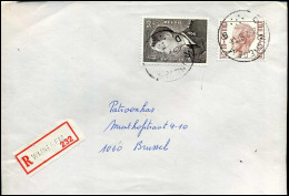 Aangetekende Cover Naar Brussel : N° 879 + 1962 -- Wijnegem - 1970-1980 Elström