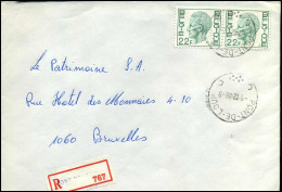 Aangetekende Cover Naar Bruxelles : 2 X N° 1945 -- Pont-de-Loup - 1970-1980 Elström