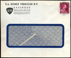 832 Op Brief - 'S.A. Usines Vermylen N.V., Baasrode' - 1936-1957 Collar Abierto