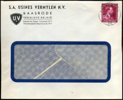832 Op Brief - 'S.A. Usines Vermylen N.V., Baasrode' - 1936-1957 Open Kraag