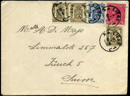 Cover Naar Zurich, Switzerland - 1935-1949 Small Seal Of The State