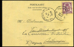 479 Op Postkaart Van Turnhout Naar Antwerpen - 17/06/1939 - 'Huis Wed. A. Moerman-Verheyden, Turnhout' - 1935-1949 Klein Staatswapen