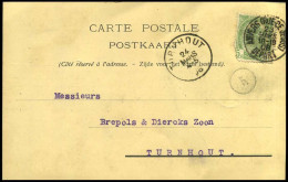 68 Op Carte Postale Van Anvers Naar Turnhout Op 24/03/1902 - 'Albert Lynen & Co, Anvers' - 1893-1907 Stemmi