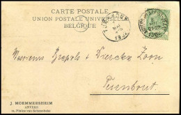 68 Op Carte Postale Van Anvers Naar Turnhout Op 07/05/1902 - 'J. Moemmersheim, Anvers' - 1893-1907 Stemmi