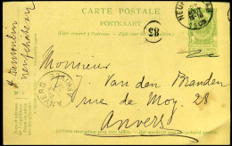 Postkaart  / Carte Postale - Naar Anvers - 1893-1907 Stemmi