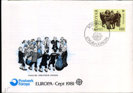 FDC - Europa CEPT 1981 - Faeroër