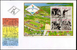 FDC - Aland - Aland Island Games '91 - Aland