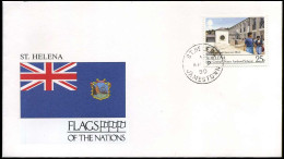 FDC - St. Helena - Flags Of The Nations - Andere & Zonder Classificatie