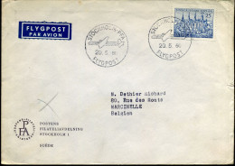 Cover From Stockholm To Marcinelle, Belgium - Cartas & Documentos