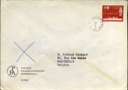 Cover From Stockholm To Marcinelle, Belgium - Cartas & Documentos