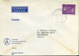 Cover From Stockholm To Marcinelle, Belgium - Brieven En Documenten