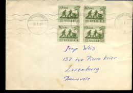 Cover From Örnsköldsvik To Luxembourg - Lettres & Documents