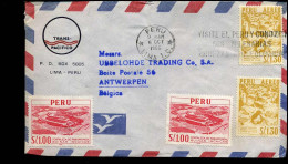 Cover To Antwerp, Belgium - "Transpacifico, Lima, Peru" - Peru