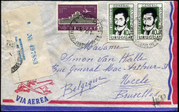 Registered Cover To Brussels, Belgium - Uruguay