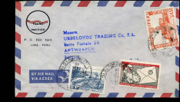 Cover To Antwerp, Belgium - "Transpacifico, Lima, Peru" - Perú