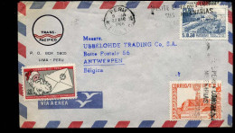 Cover To Antwerp, Belgium - "Transpacifico, Lima, Peru" - Perú