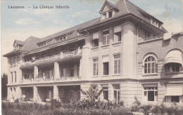 LAUSANNE   -   VAUD   -   VD   -   SUISSE   -   RARE CPA  -  LA  CLINIQUE  INFANTILE  -  CLICHE  INEDIT. - Lausanne