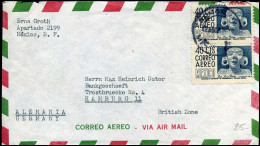 Cover To Hamburg, British Zone, Germany - Mexico