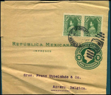 Newspaper Wrapper To Antwerp, Belgium - Mexico