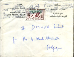 Cover To Marcinelle, Belgium - Tunesien (1956-...)