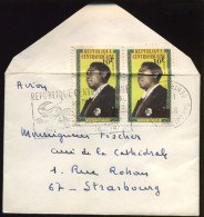 Cover To Strasbourg, France - Zentralafrik. Republik