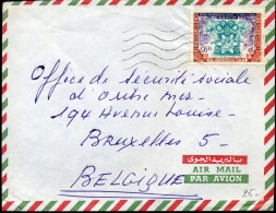 Cover To Brussels, Belgium - Argelia (1962-...)