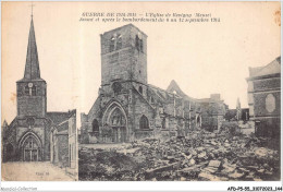 AFDP5-55-0568 - GUERRE DE 1914-1915 - L'eglise E REVIGNY - Avant Et Après Le Bonbardement Du 6 Au 12 Septembre 1914 - Revigny Sur Ornain