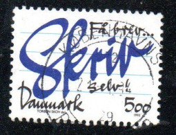 DANEMARK DANMARK DENMARK DANIMARCA 1993 LETTER WRITING CAMPAIGN 5k USED USATO OBLITERE' - Oblitérés