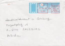France. Nice Letter From Milleau To Salzburg, Austria With ATM Michel 6, 1982 - 1985 Papier « Carrier »