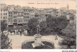AFDP3-55-0384 - VERDUN - Place Chevert Et Vue Sur La Meuse - Verdun