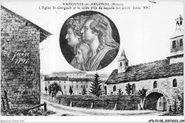 AFDP3-55-0362 - VARENNES-EN-ARGONNE - L'église St-gengoult Et La Voûte  - Verdun