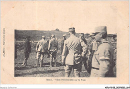 AFDP3-55-0347 - MEUSE - Visite Présidentielle Sur Le Front - Dun Sur Meuse