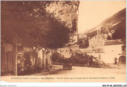 AEXP9-48-0891 - GORGES DU TARN - La Malène - Roche Noirci Par Lincendie De La Dernière Révolution  - Gorges Du Tarn
