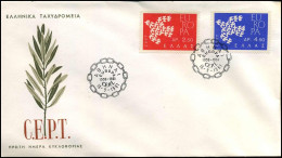 FDC - Greece - 1961